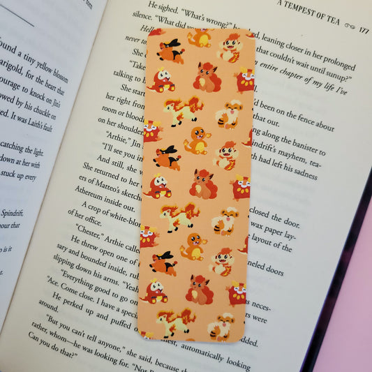 cute fire type pokemon bookmark