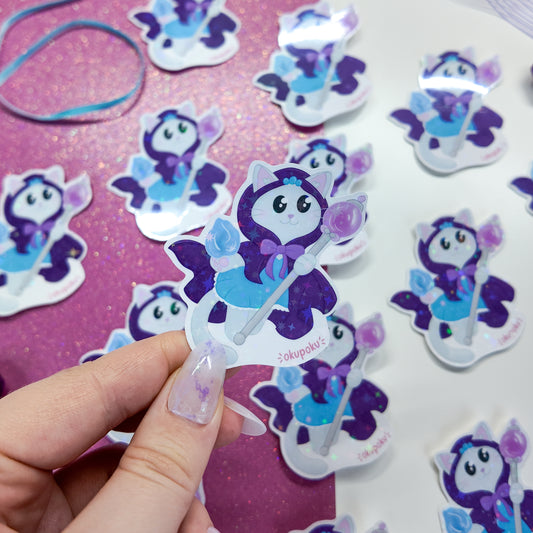 Mage Kitty, Magical Cat, D&D Planner Sticker
