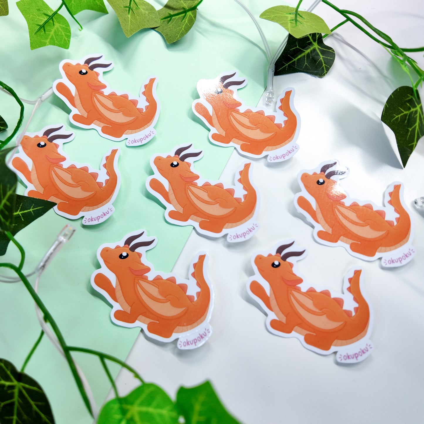 Mimo the Forest Dragon Sticker, D&D Planner Sticker