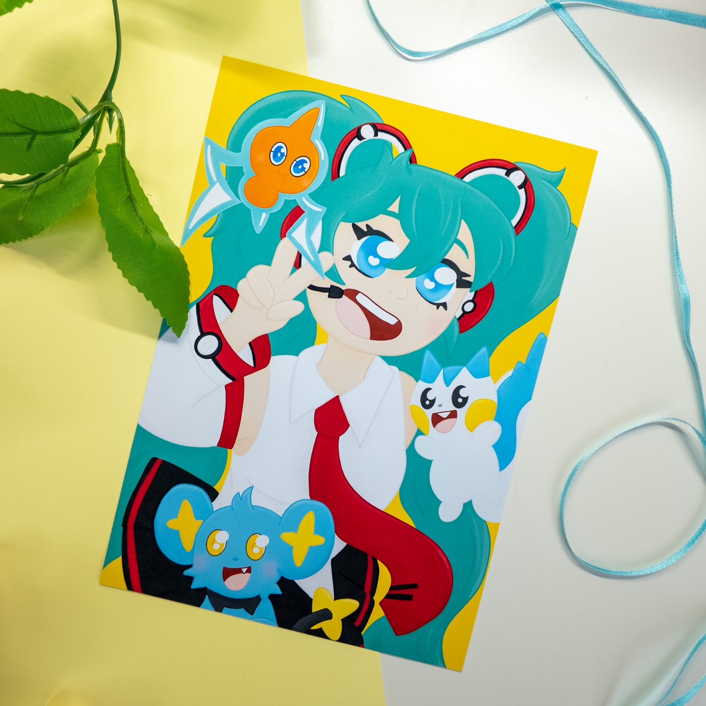 Hatsune Miku x Pokemon Electric Type Trainer