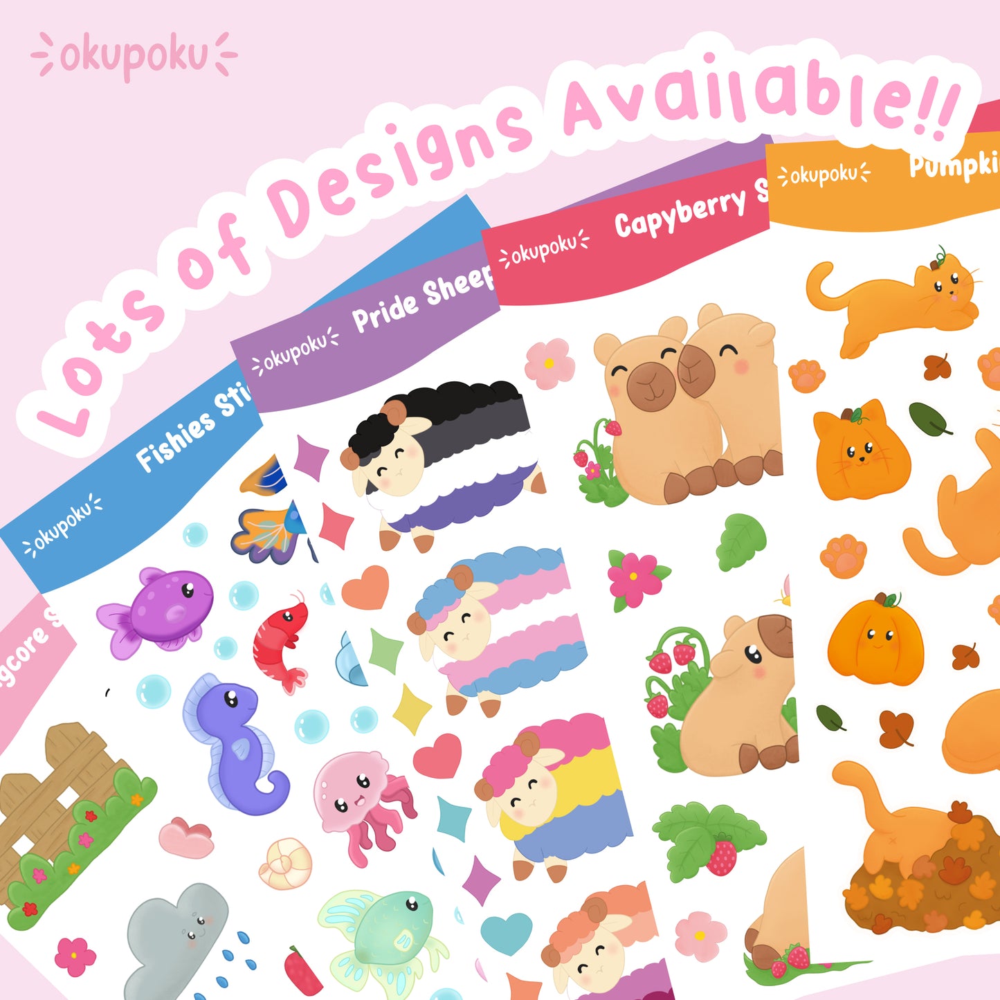 Bookish bugs themed sticker sheet, great for planners