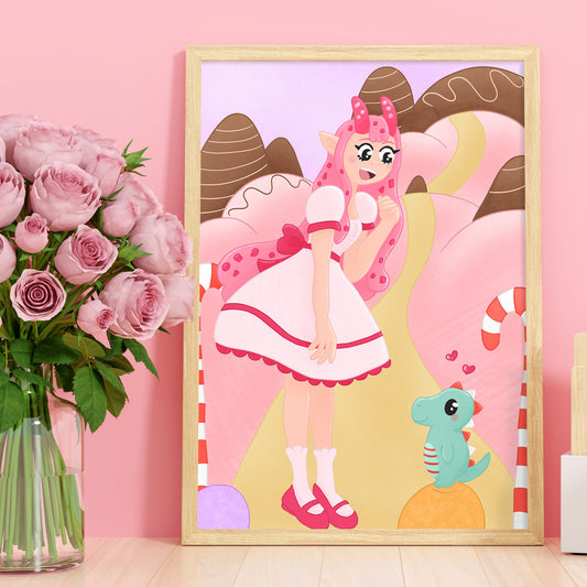 Candygirl Art Print