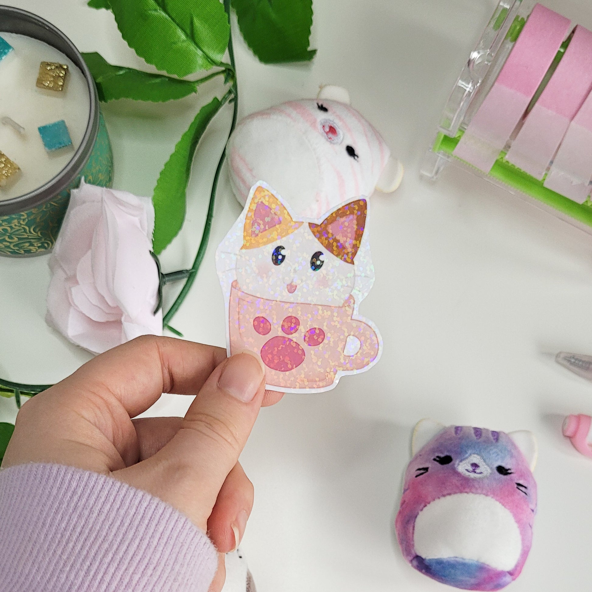 Cute cats stickers doing silly things