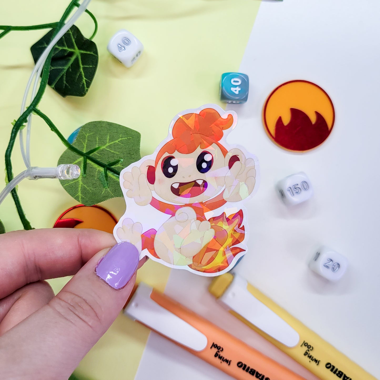 Fire Type Pokemon Sticker Pack