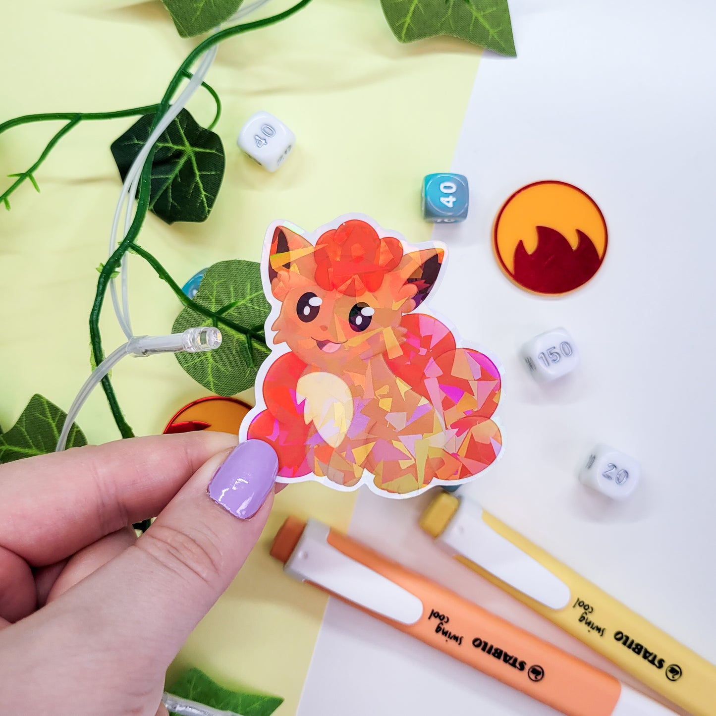 Fire Type Pokemon Sticker Pack