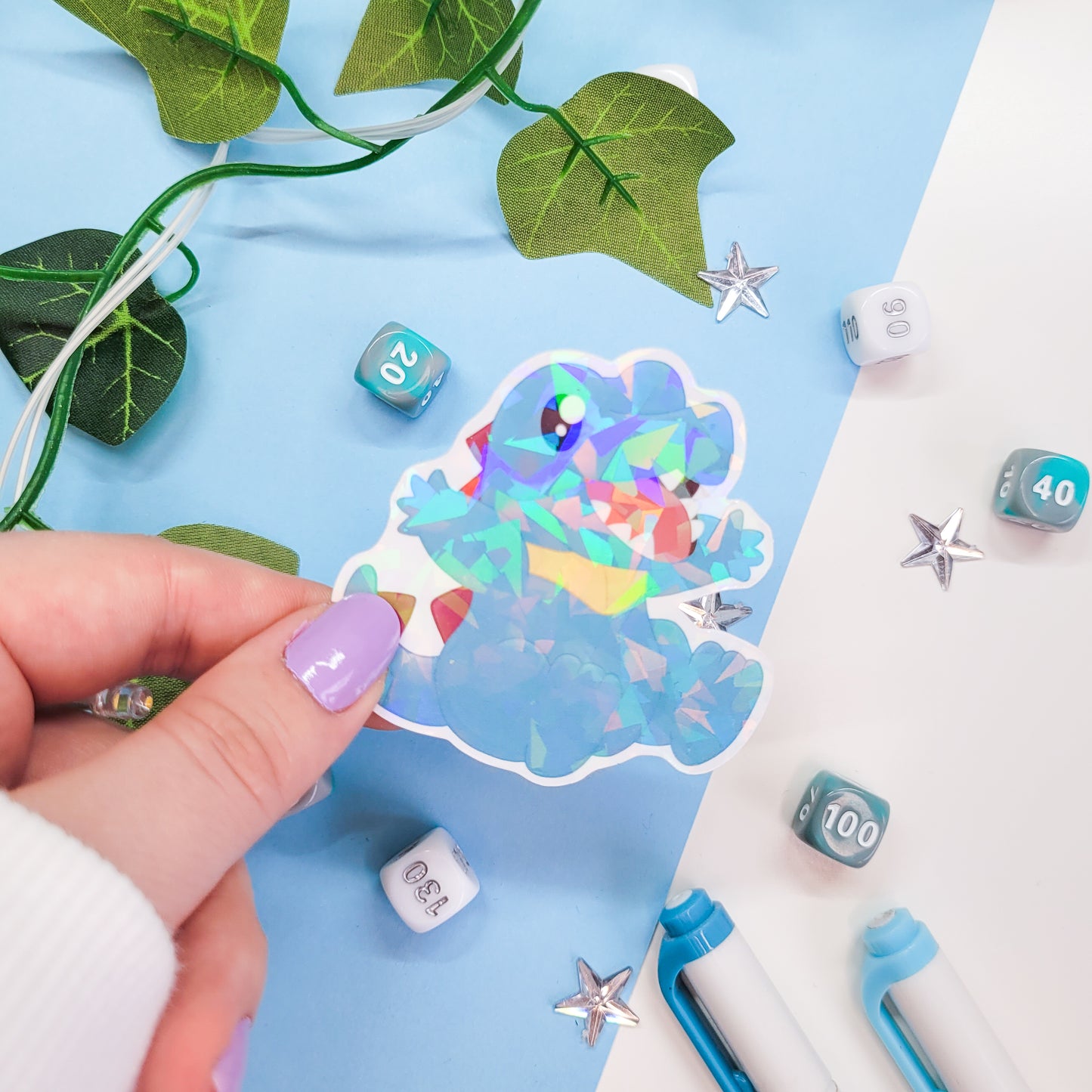 Water Pokemon sticker pack featuring 5 water type pokemon stickers