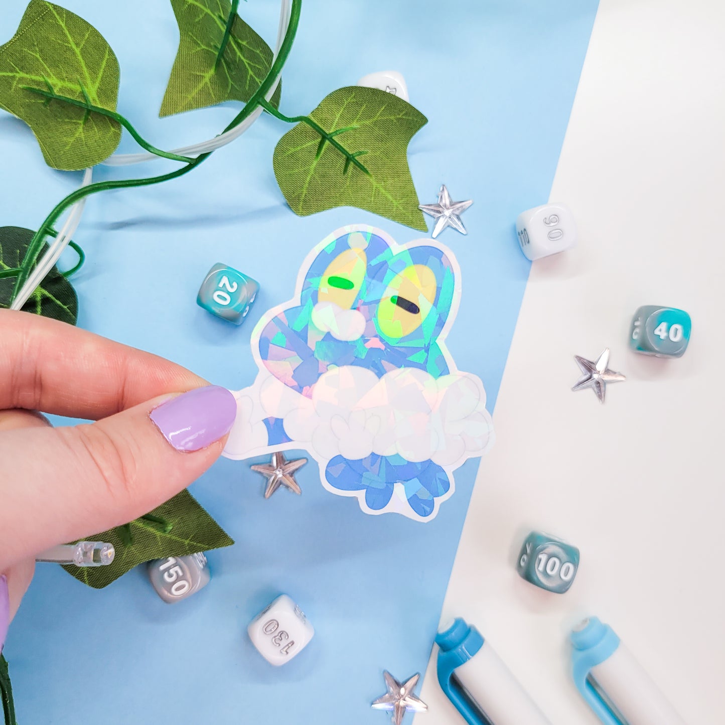 Water Pokemon sticker pack featuring 5 water type pokemon stickers