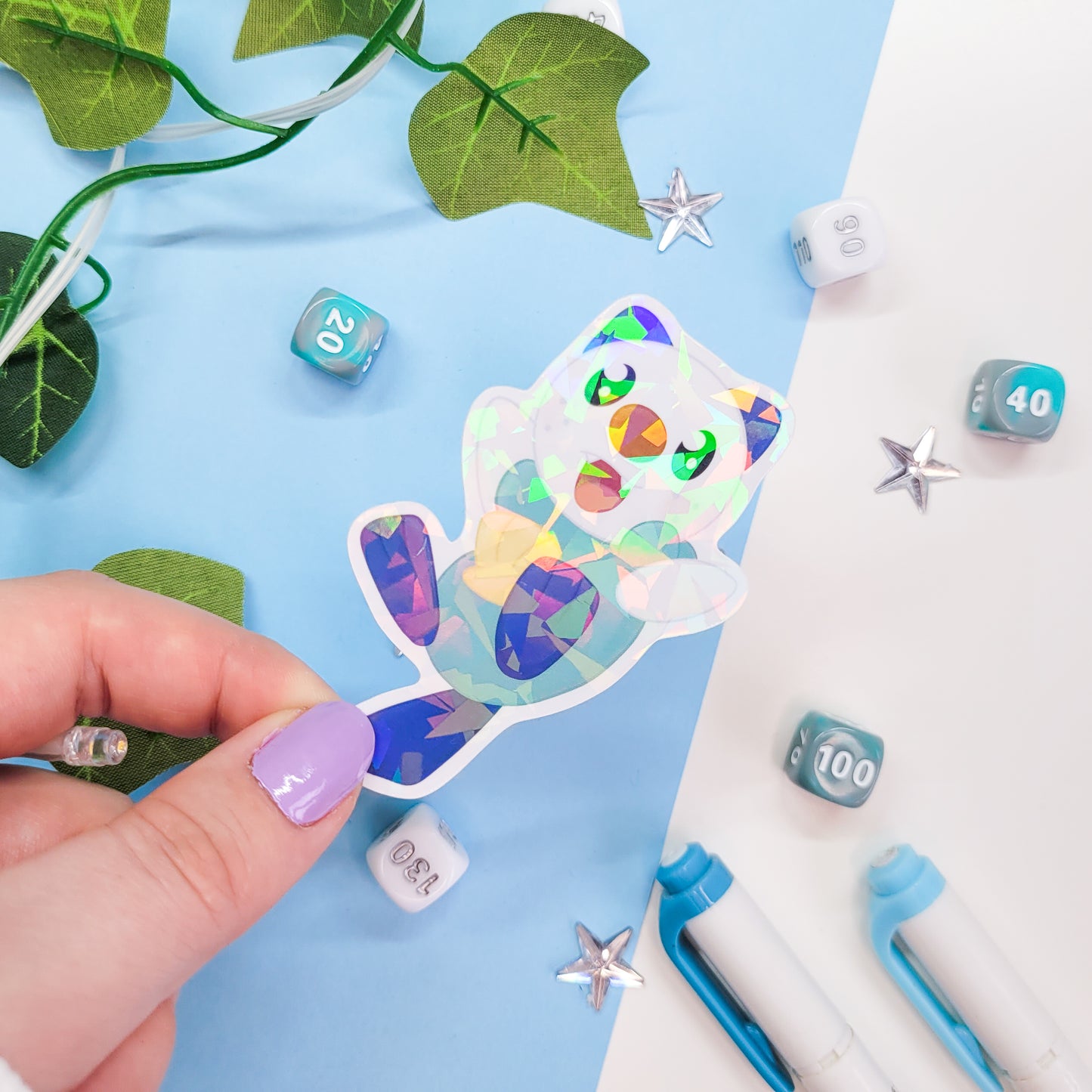 Water Pokemon sticker pack featuring 5 water type pokemon stickers