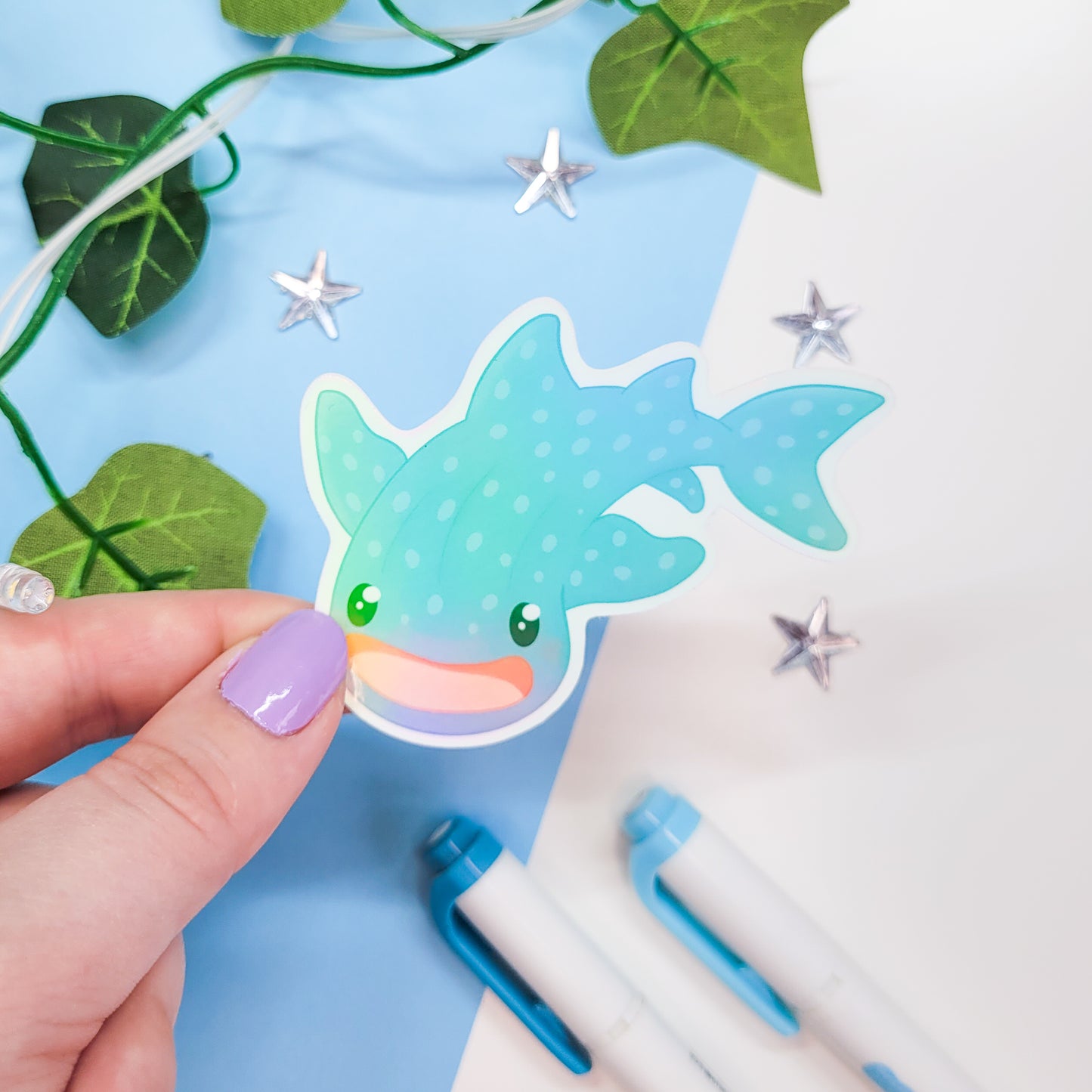 Cute underwater themed stickers features 5 stickers