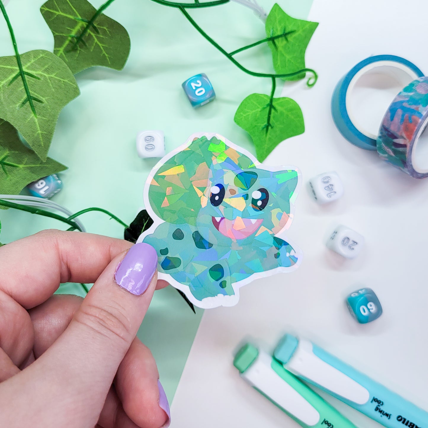 Grass Type Pokemon Sticker Pack