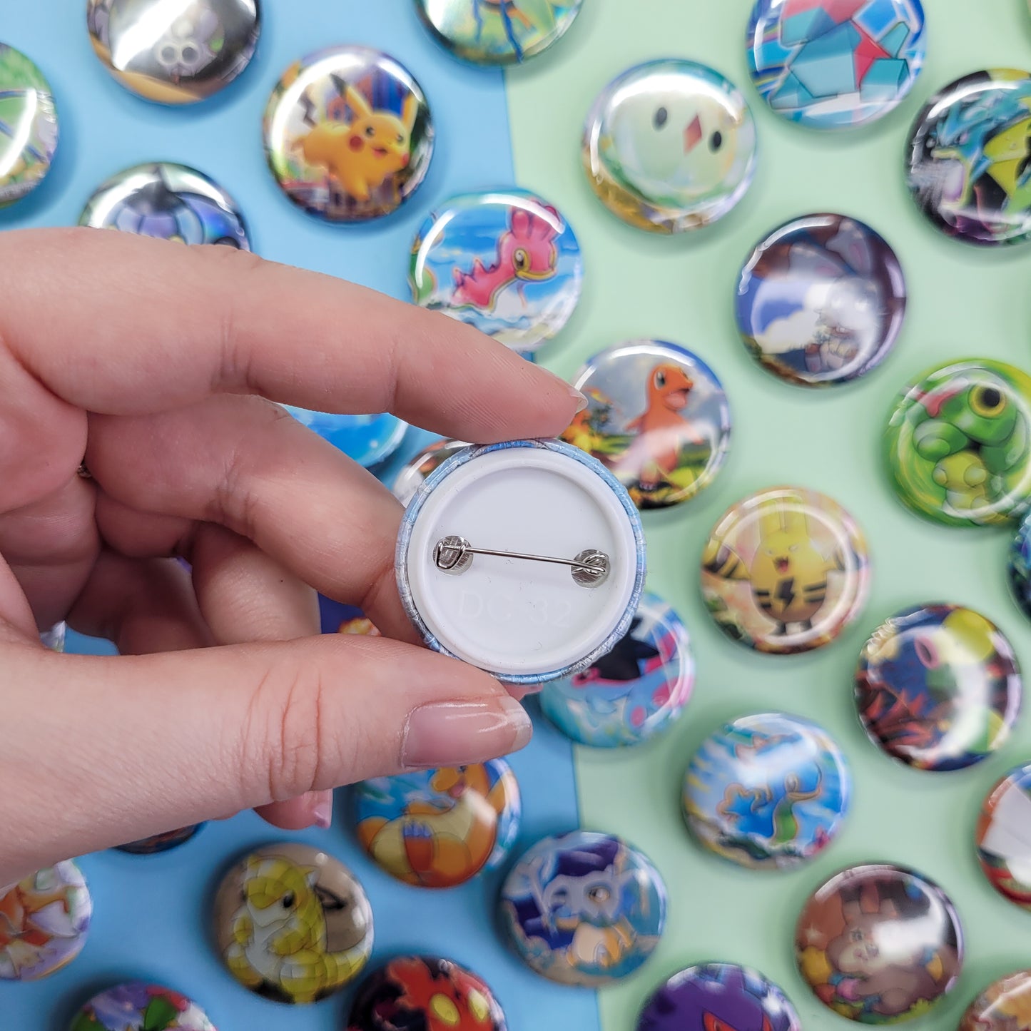 Mystery TCG Button Badges