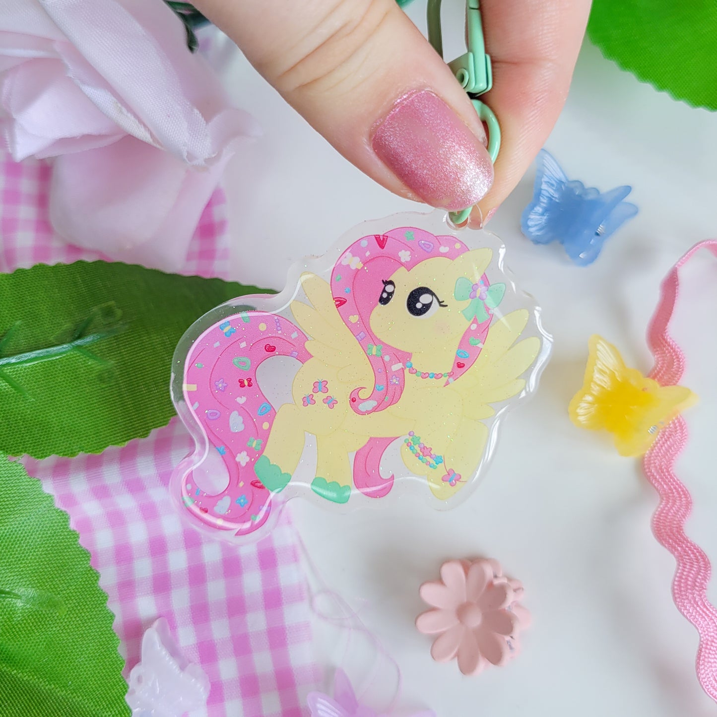 Fluttershy Keychain