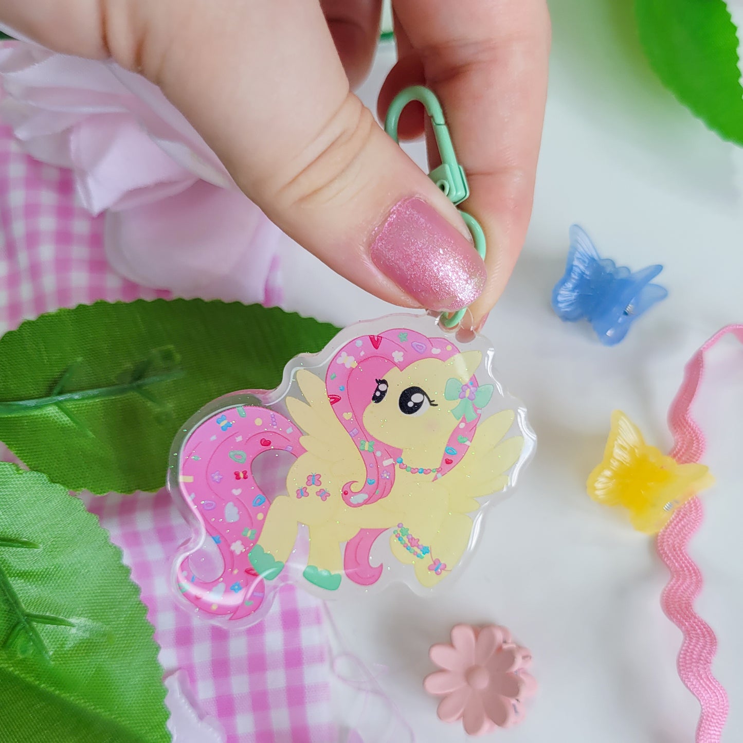Fluttershy Keychain