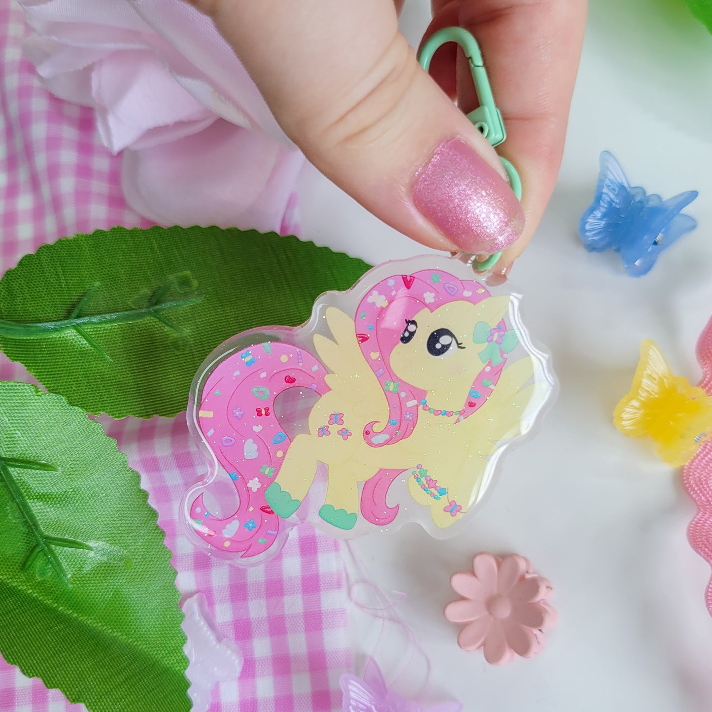 Fluttershy Keychain