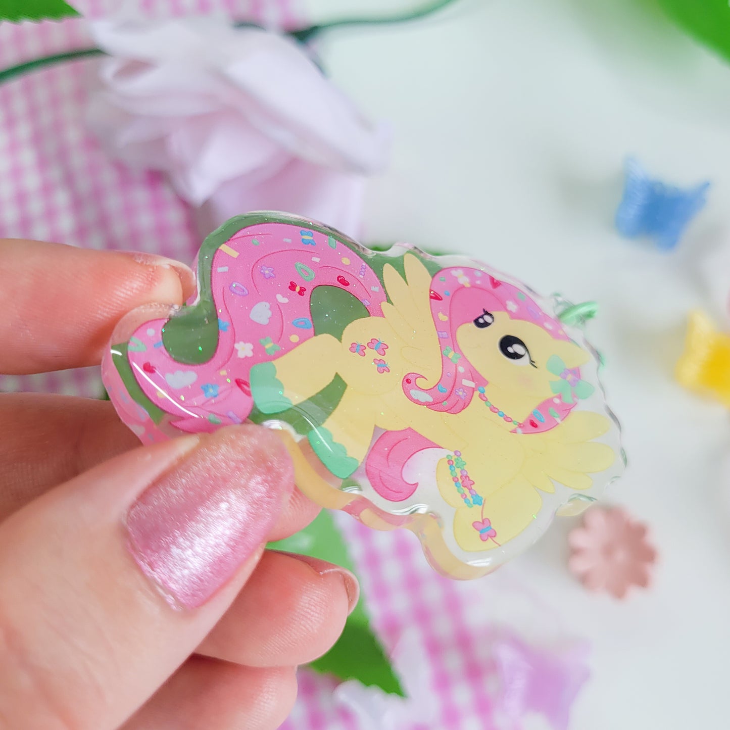 Fluttershy Keychain