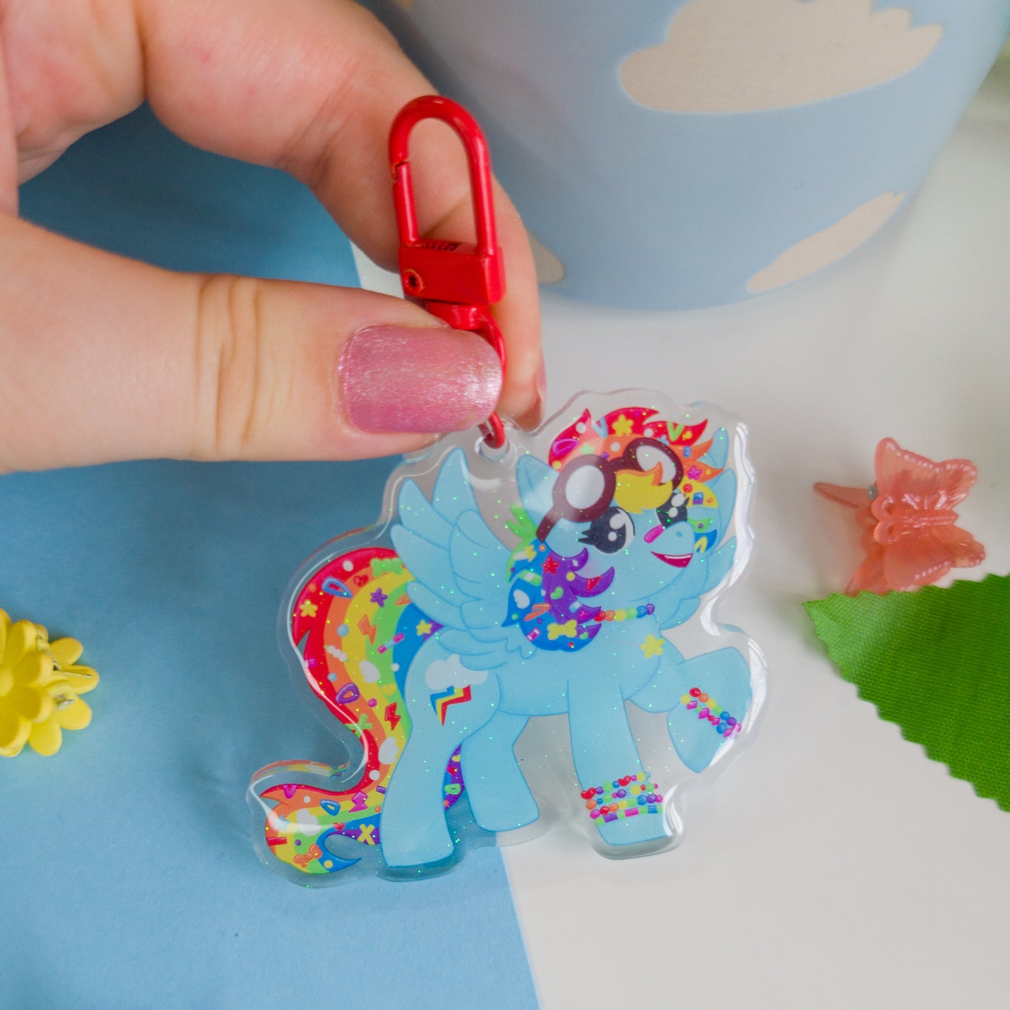 Rainbow Dash Keychain