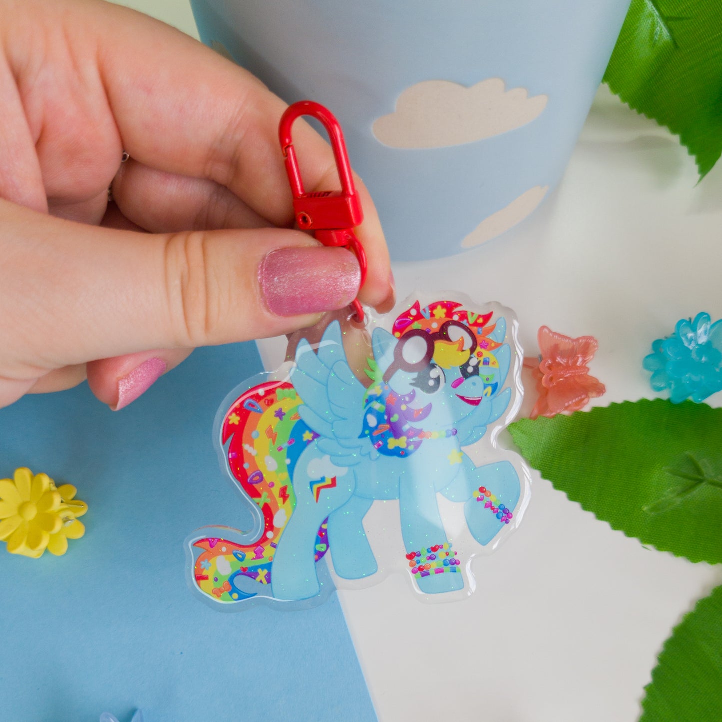 Rainbow Dash Keychain