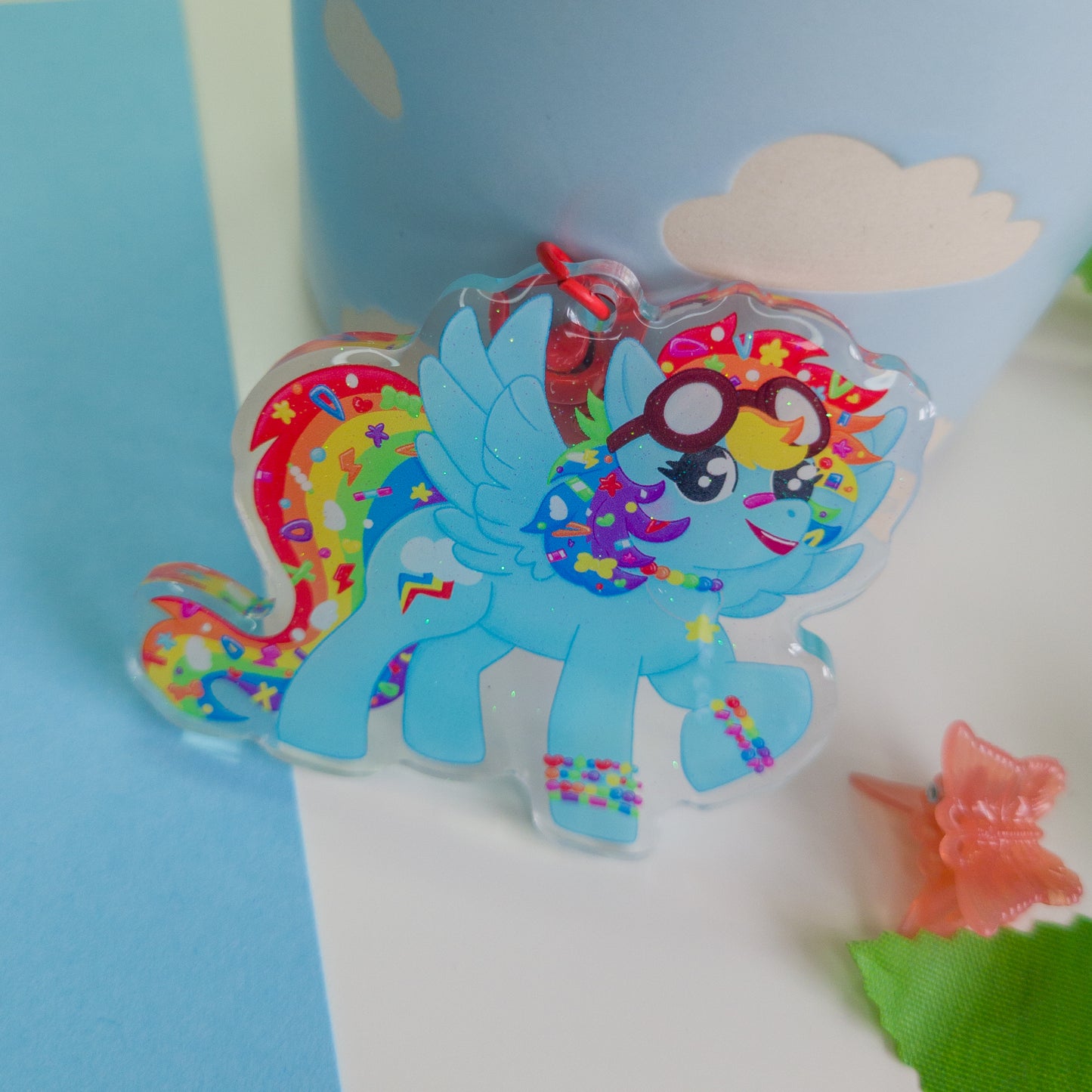 Rainbow Dash Keychain