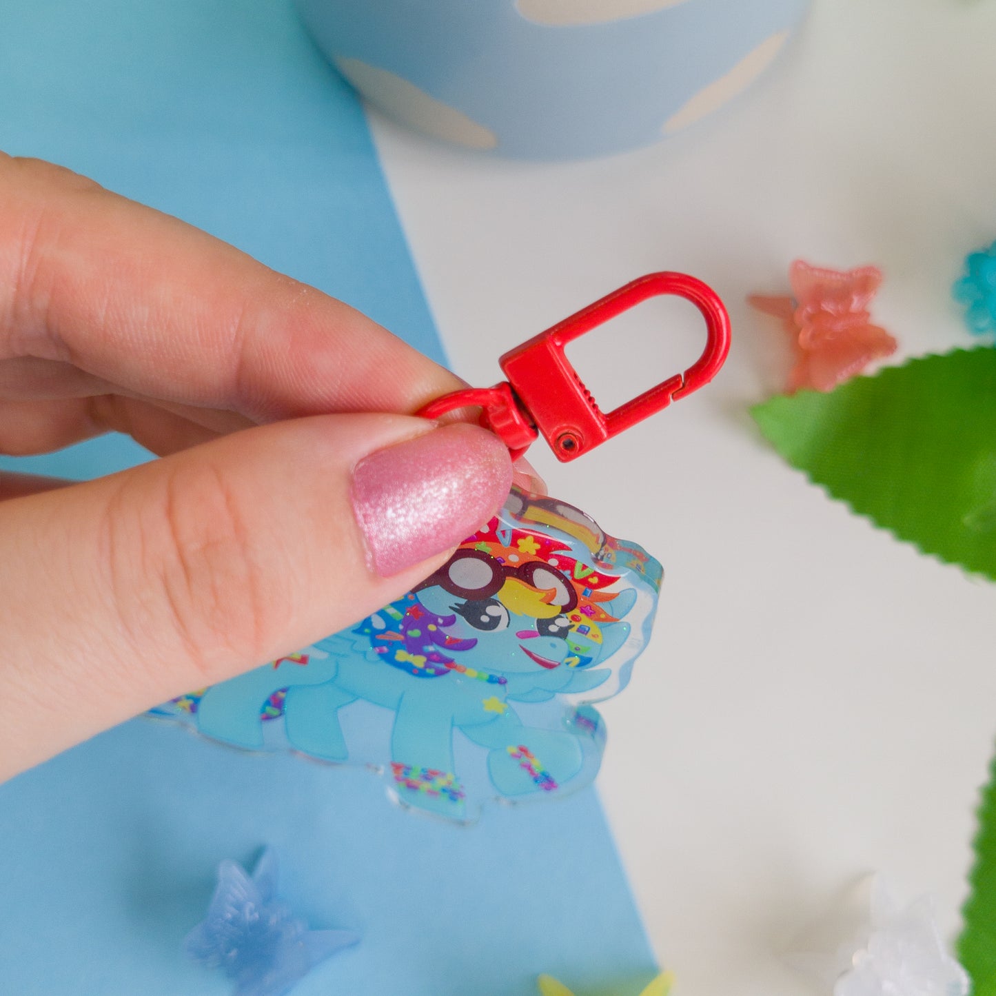 Rainbow Dash Keychain