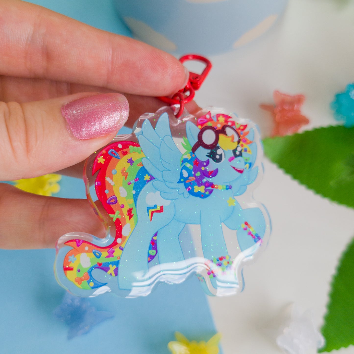 Rainbow Dash Keychain