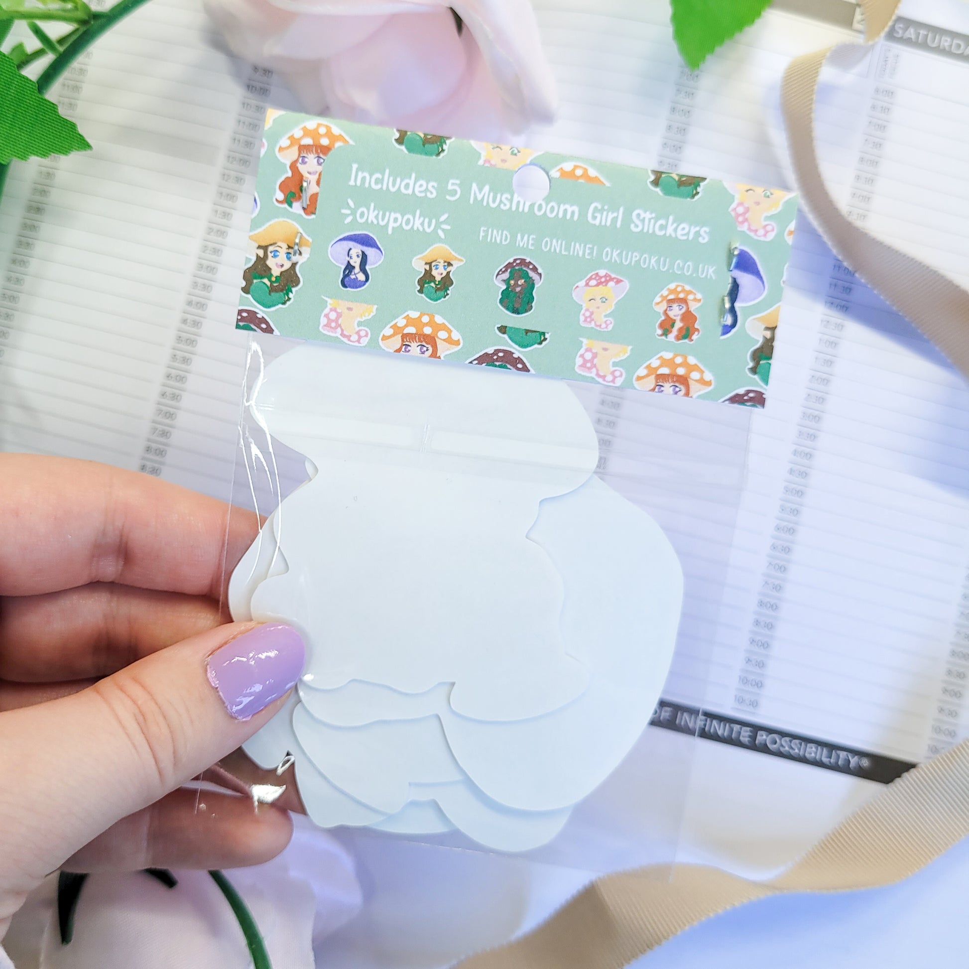 cute Mushroom girls stickers