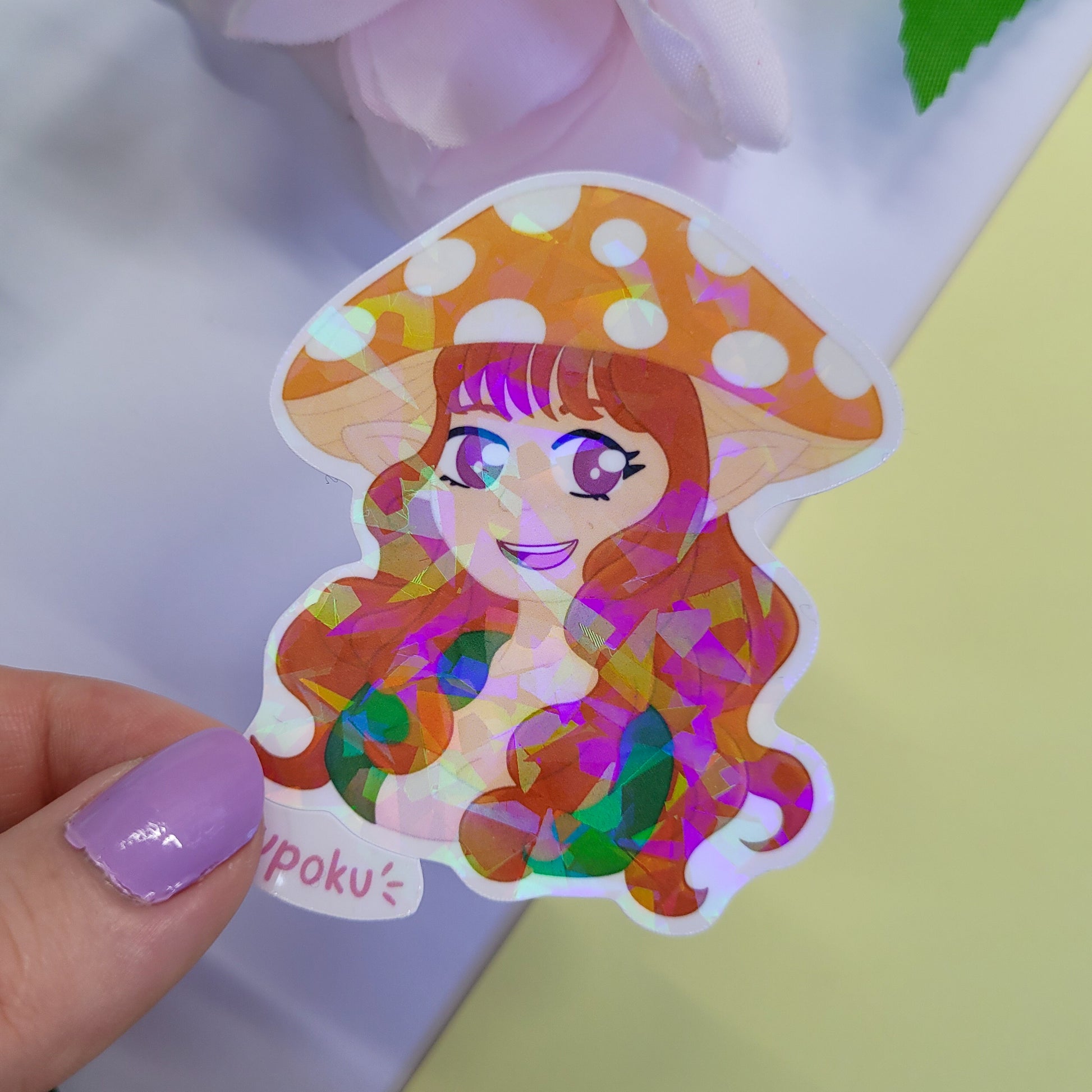 cute Mushroom girls stickers