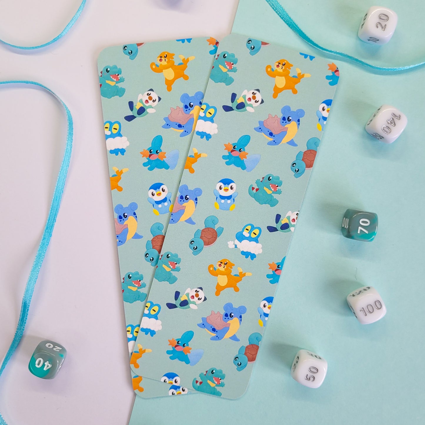 Cute water type pokemon bookmark