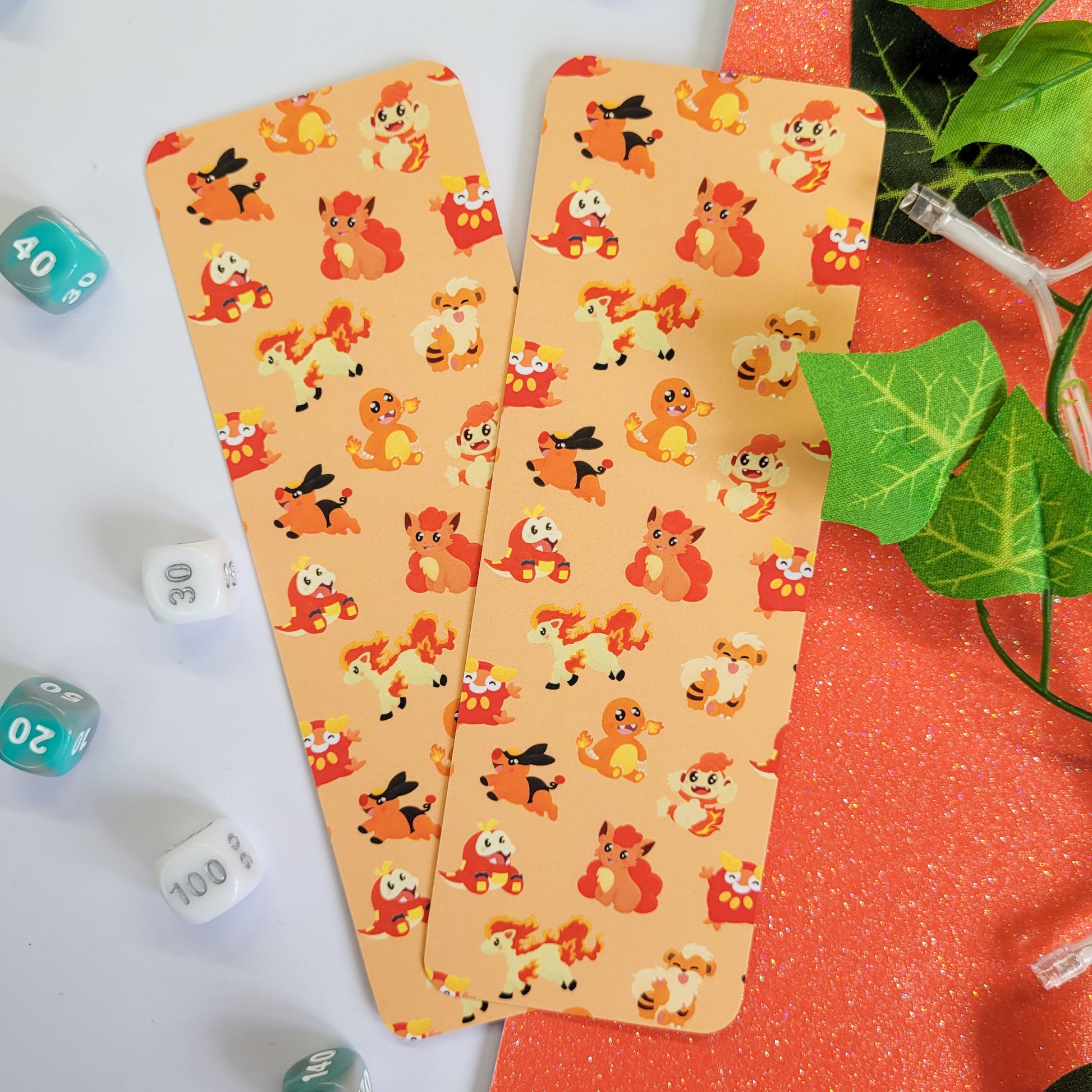 cute fire type pokemon bookmark