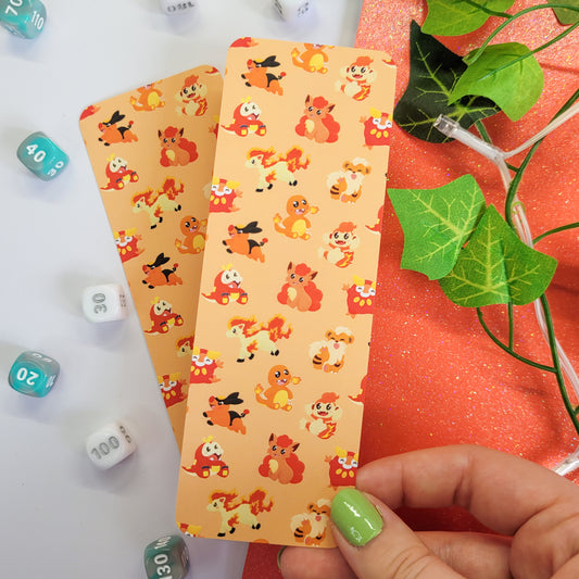 cute fire type pokemon bookmark