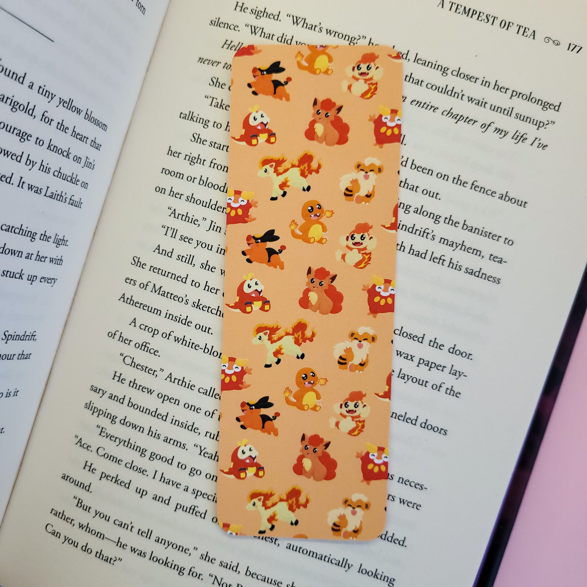 cute fire type pokemon bookmark