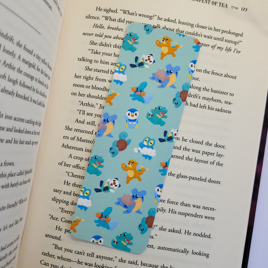 Cute water type pokemon bookmark