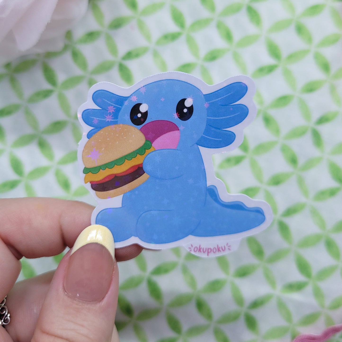 Snaxalotl sticker pack with lots of cute stickers