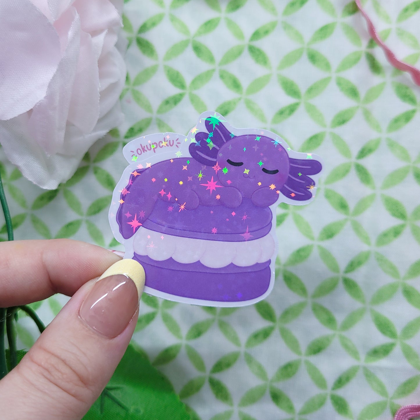 Snaxalotl sticker pack with lots of cute stickers