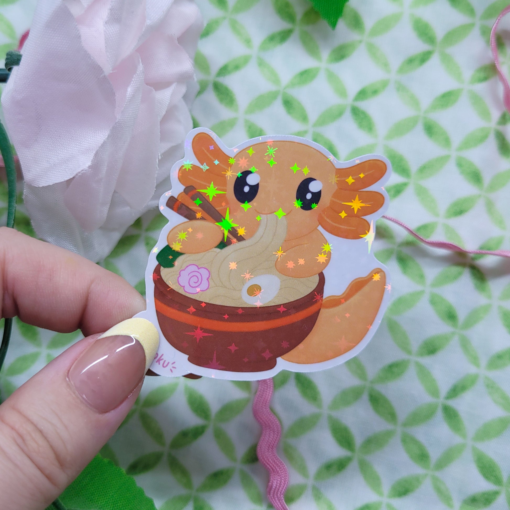 Snaxalotl sticker pack with lots of cute stickers