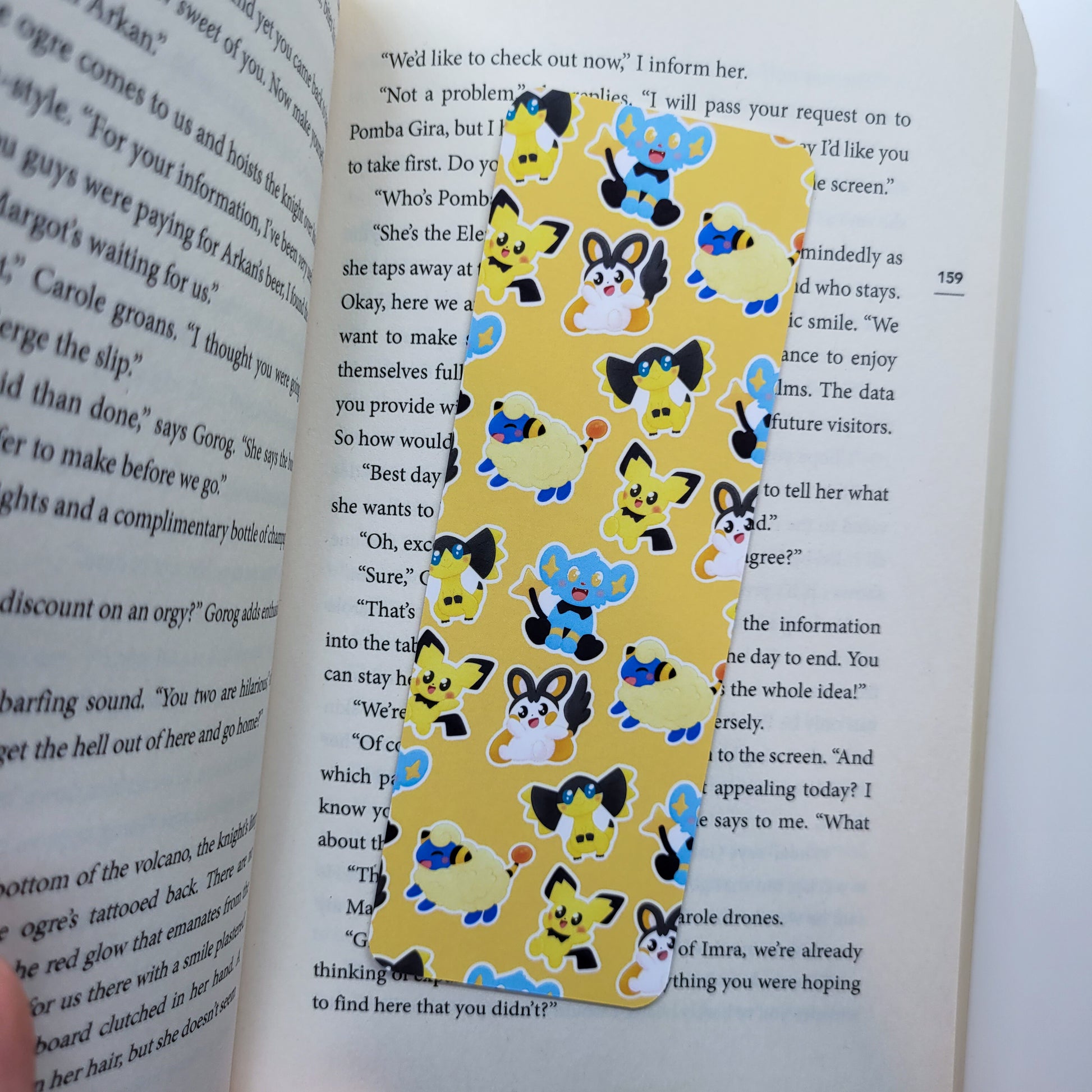 Electric type pokemon bookmark 