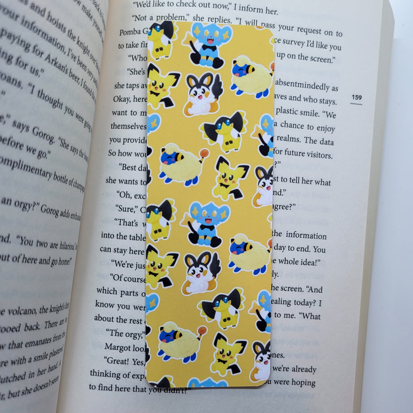 Electric type pokemon bookmark 