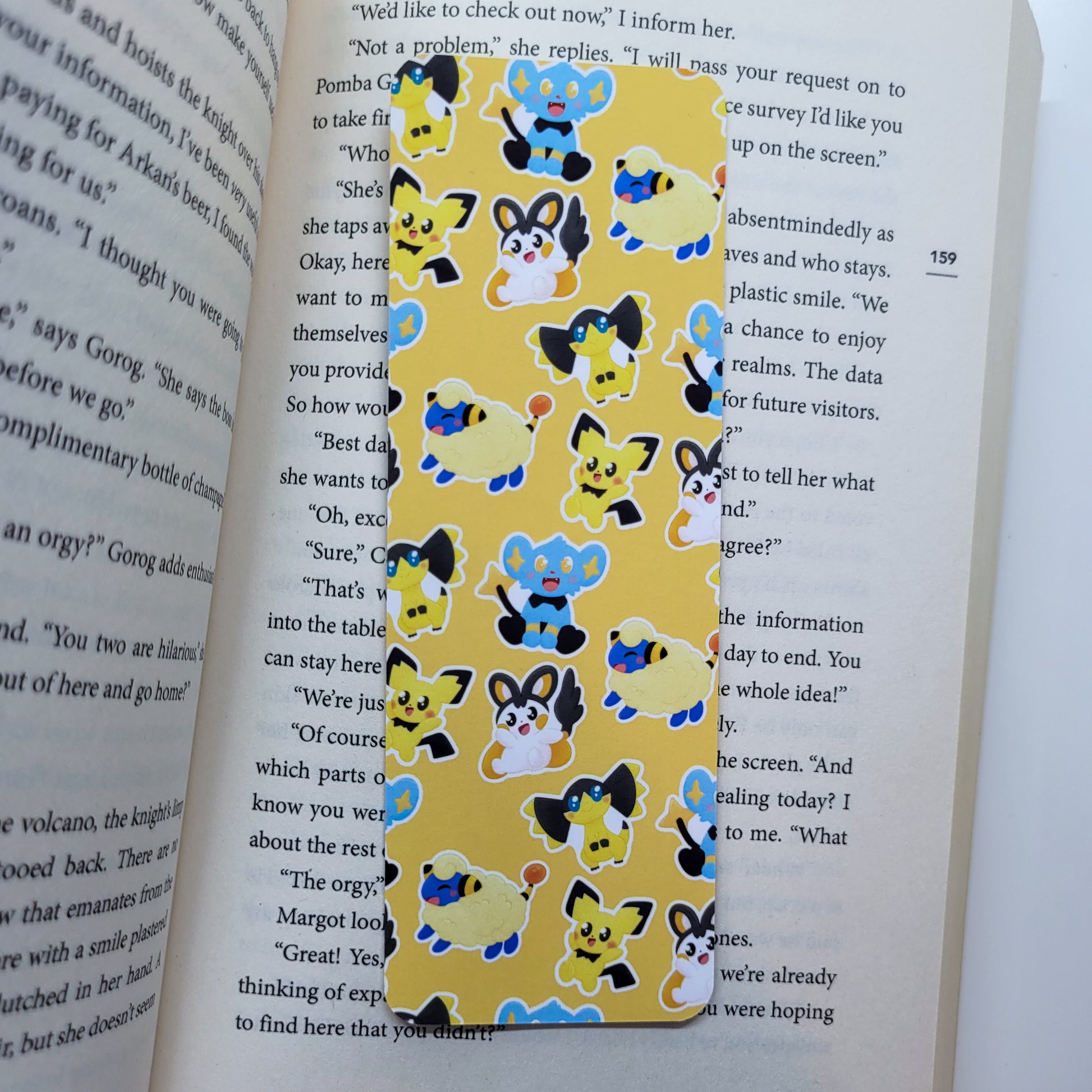 Electric type pokemon bookmark 
