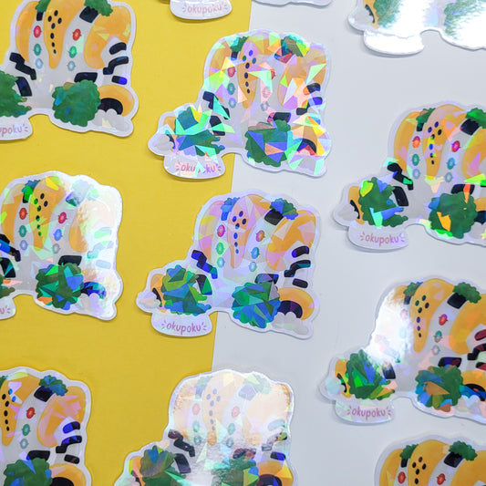 Regigigas sticker shown on a table