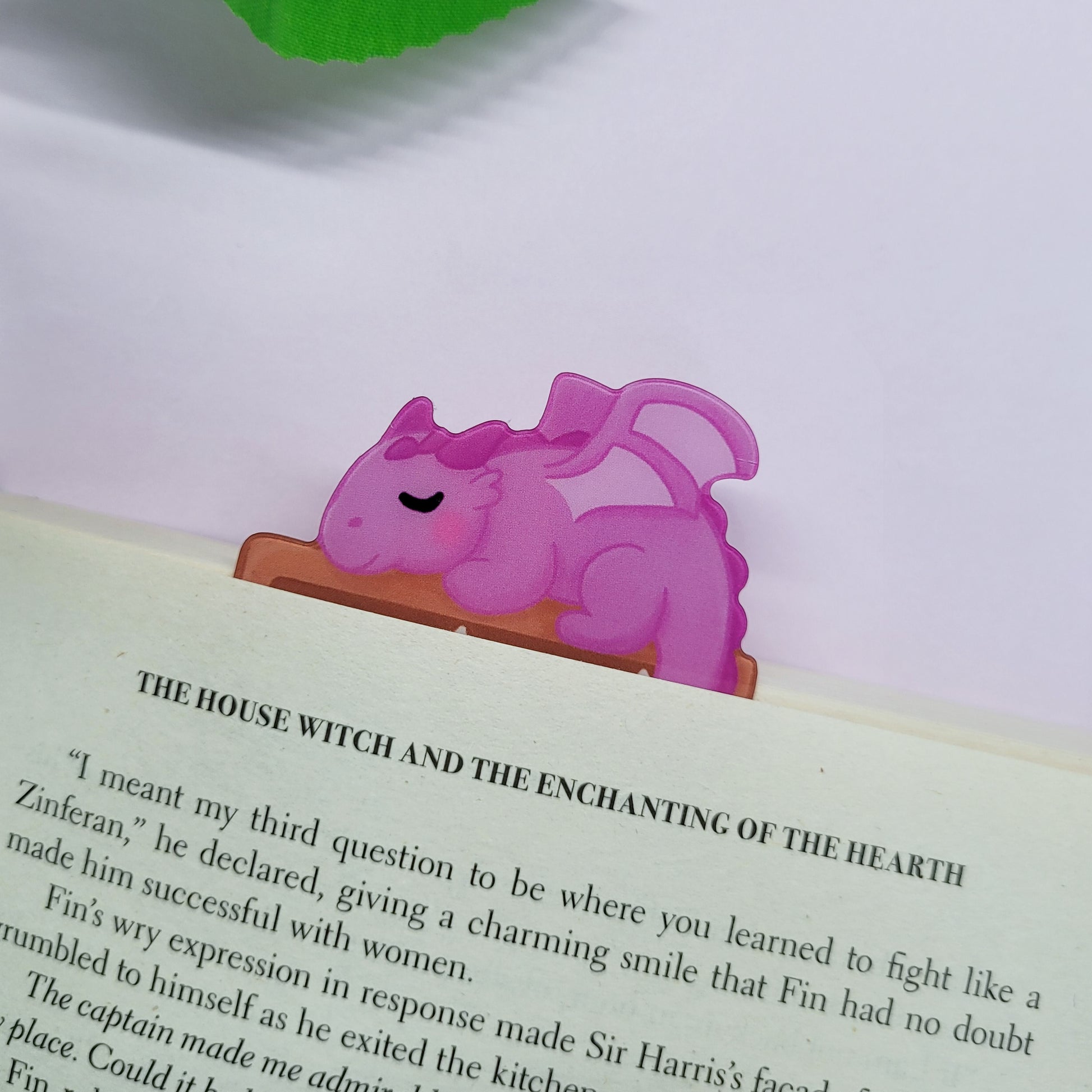 Magical bookshelf with Purple dragon sat on top