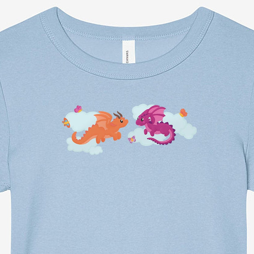 Blep and Mimo Crop Top, D&D themed T-Shirt