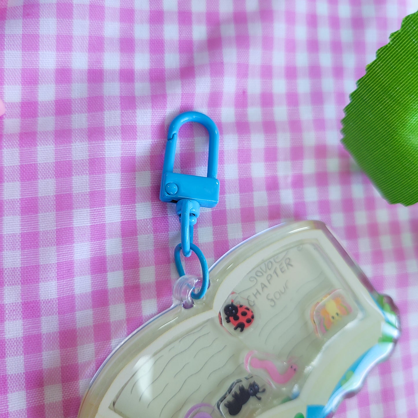 Bookish Bugs Shaker Keychain, charm for your keys or bag