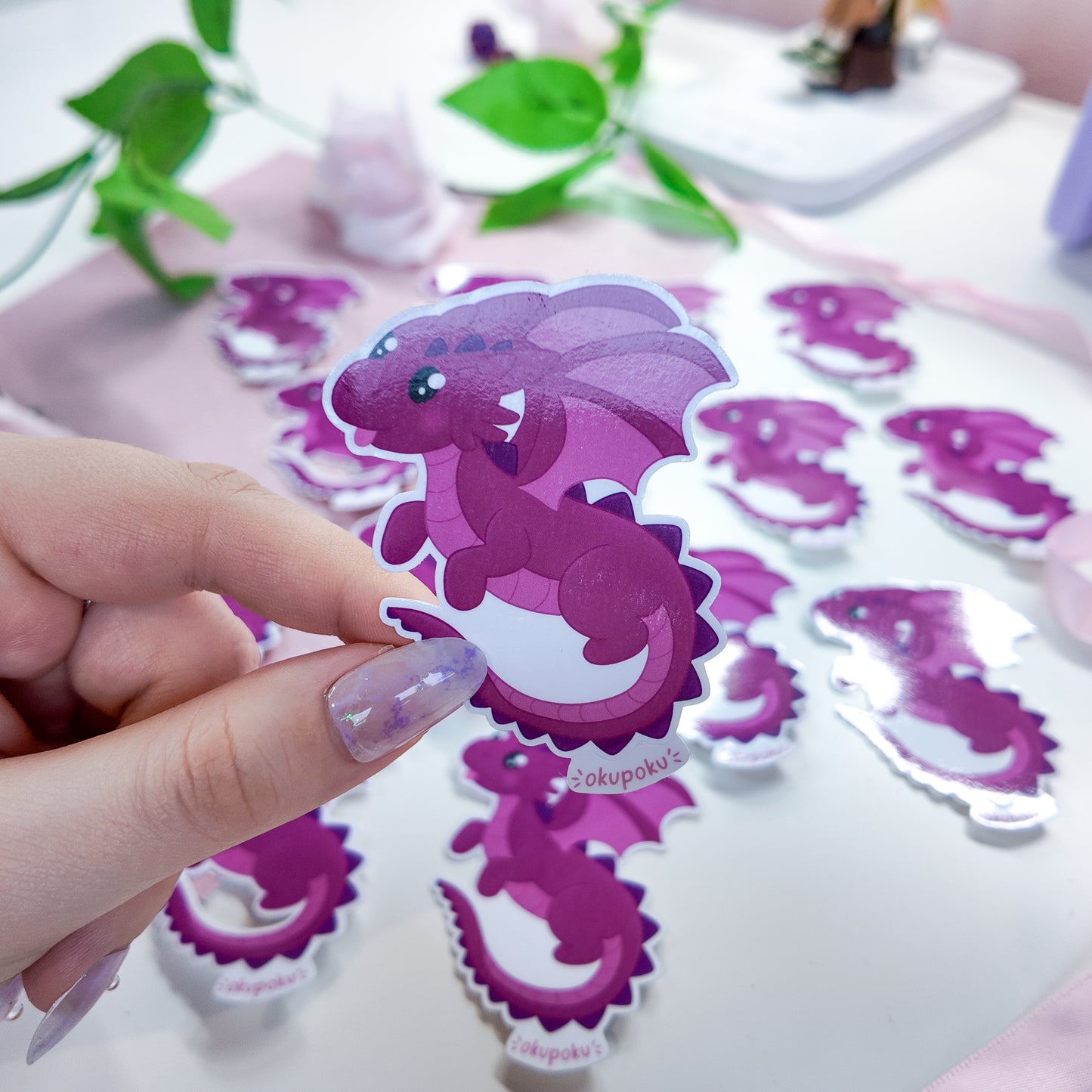 Blep Flying Dragon Sticker, D&D Planner Sticker