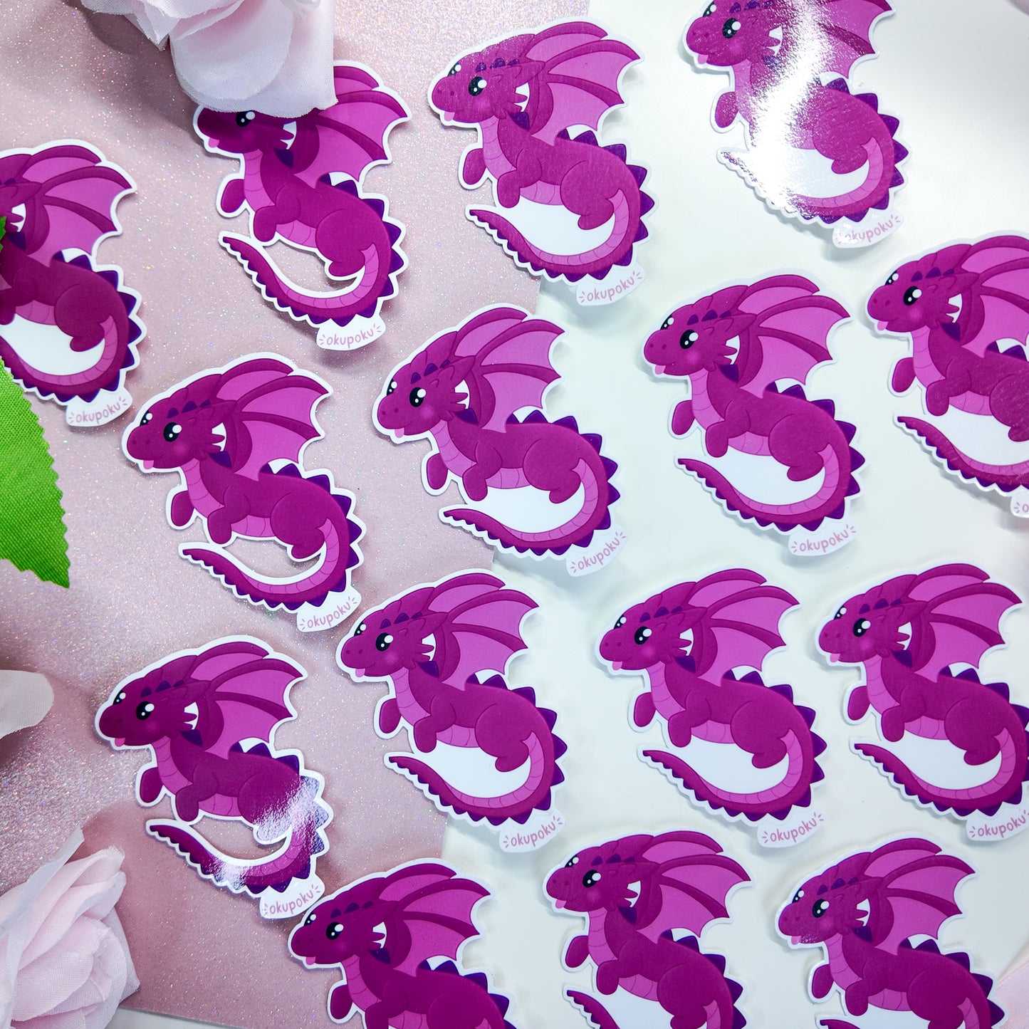 Blep Flying Dragon Sticker, D&D Planner Sticker