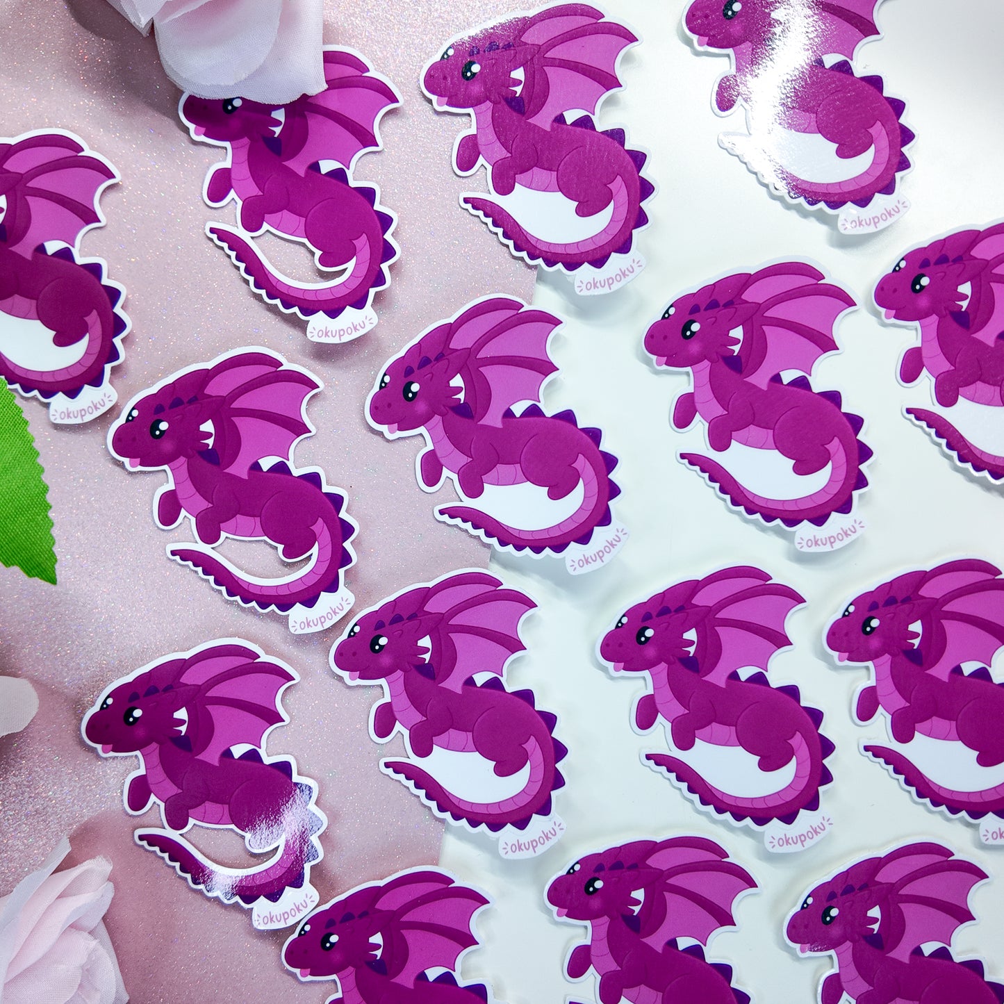 Blep Flying Dragon Sticker, D&D Planner Sticker