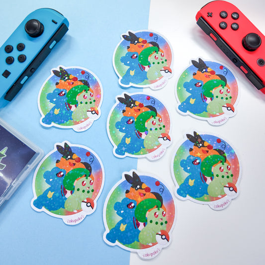 ZA Starters Sticker Pokemon Sticker