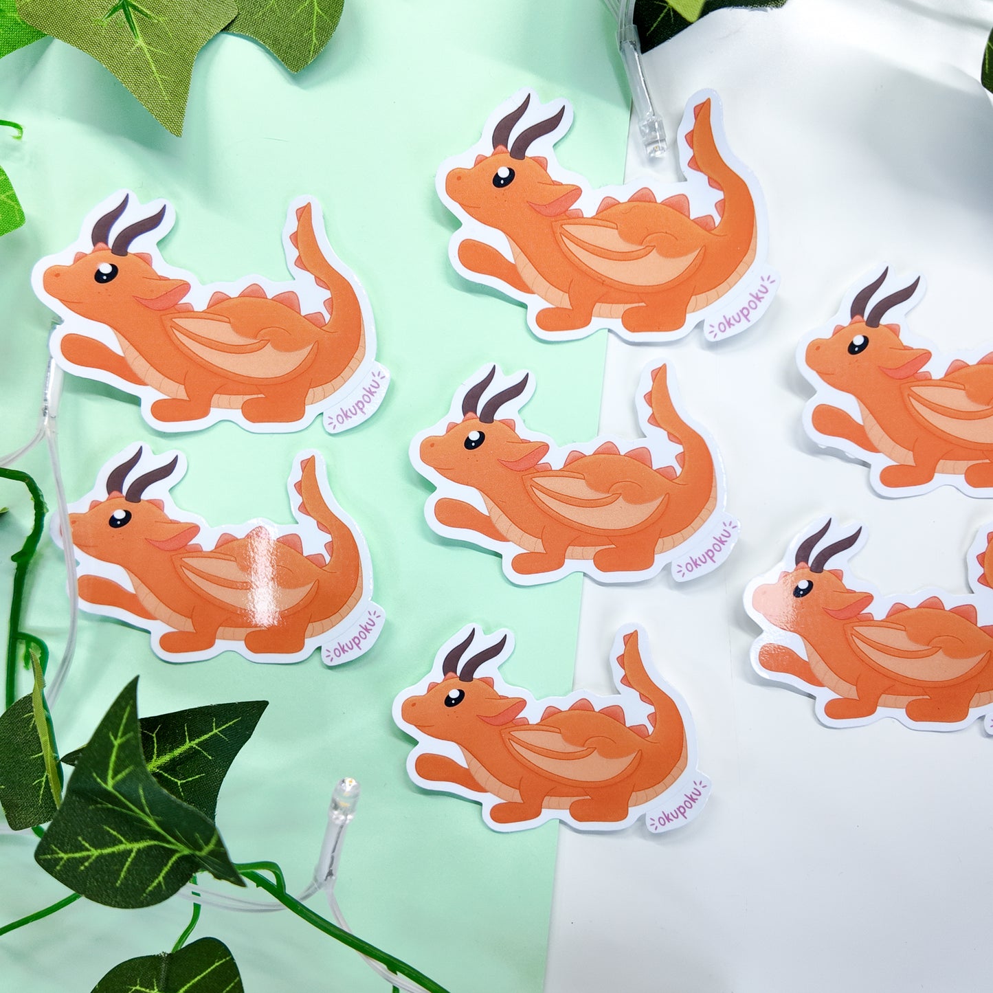 Mimo the Forest Dragon Sticker, D&D Planner Sticker