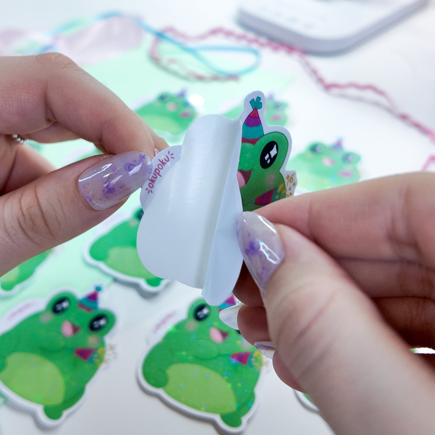 Fribbit the Silly Frog Sticker