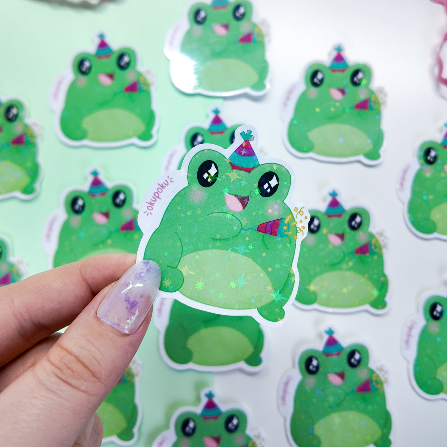 Fribbit the Silly Frog Sticker
