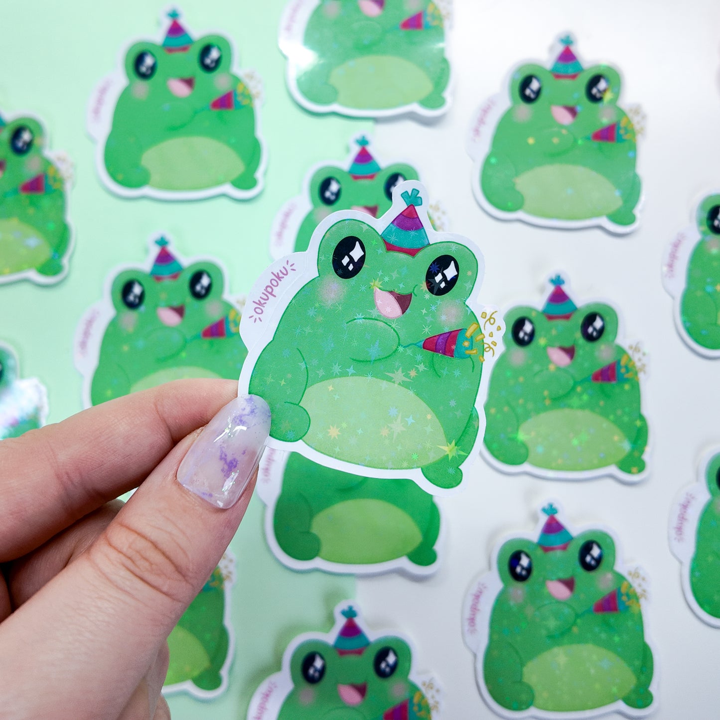 Fribbit the Silly Frog Sticker