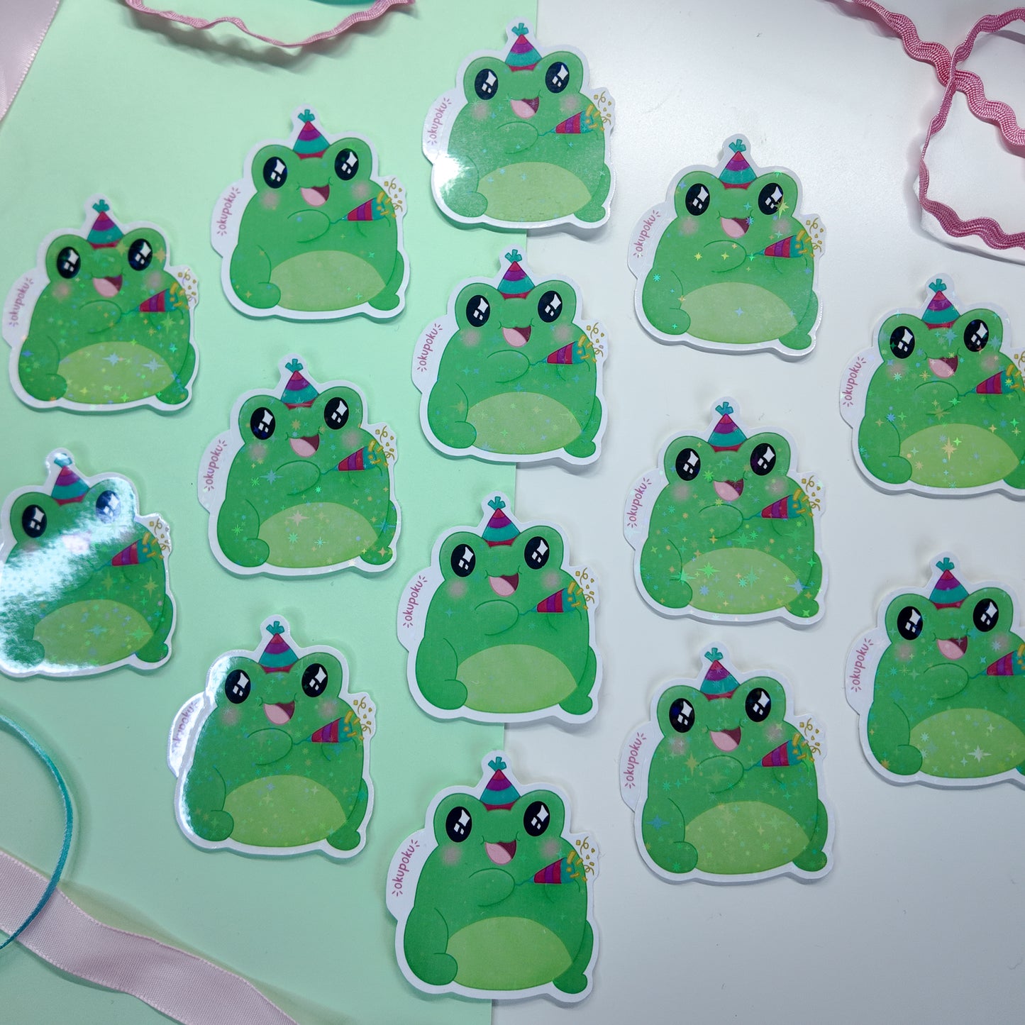 Fribbit the Silly Frog Sticker